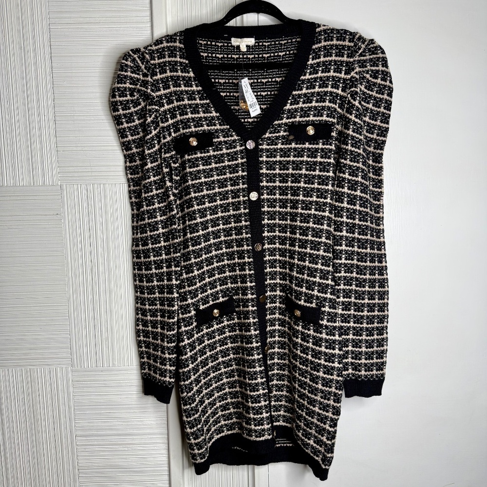 New York & Company Flying Tomato Puff Sleeve Sweater Dress - Brand New - Size XL
